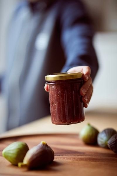 Confiture facile de pêche de vigne